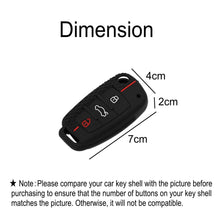 Carica l'immagine nel visualizzatore di Gallery, JZK 3 pulsanti guscio protettivo per chiave auto per Audi chiave, custodia per chiave auto, cover in silicone per chiave