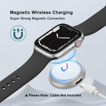 Carica l'immagine nel visualizzatore di Gallery, Caricabatteria per Apple Watch Porta USB C, Magnetico Portatile Caricabatterie, Metallo Alimentatore Viaggio Wireless St