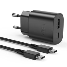 Carica l'immagine nel visualizzatore di Gallery, Caricabatterie Sumsamg 25W,Caricatore USB C Rapido a doppia porta per Sumsamg Galaxy S22/S22 Ultra/S21 Ultra 5G/S21 FE/S
