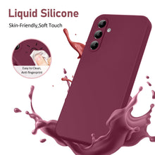 Carica l'immagine nel visualizzatore di Gallery, Cover per Samsung Galaxy A35 5G con 2 Pezzi Vetro Temperato, Custodia Silicone Liquido con Morbida Microfibra, [Tocco Se