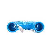 Carica l'immagine nel visualizzatore di Gallery, Tubo a spirale per aria compressa in PU poliuretano Ø 5,5 x 8 mm lunghezza 10 mt completo di raccordi ad attacco rapido