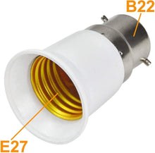 Carica l'immagine nel visualizzatore di Gallery, adattatore B22 A E27 Bianco