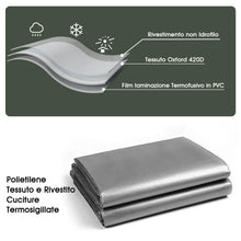 Carica l'immagine nel visualizzatore di Gallery, Telo Impermeabile Esterno 3x3m 180 g/m² PE con Rinforzato Occhielli, Telone Resistente ai Raggi UV Agli Strappi, Telo Pr