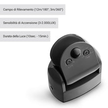 Carica l'immagine nel visualizzatore di Gallery, SEBSON Sensore di Movimento per Luci Esterno IP65 - LED compatibile