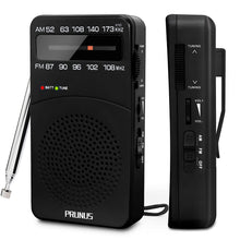 Carica l'immagine nel visualizzatore di Gallery, PRUNUS J-166 Radio Portatile FM/AM, Radiolina Portatile Piccola