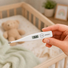 Carica l'immagine nel visualizzatore di Gallery, OMRON Eco Temp Basic Termometro febbre per neonato, bebé e adulti