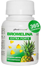 Carica l'immagine nel visualizzatore di Gallery, HerbAmour Bromelina 365 Compresse Integratore Alimentare Annuale