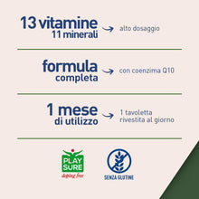 Carica l'immagine nel visualizzatore di Gallery, LongLife® One tab complete | Integratore multivitaminico ad alto dosaggio | Multivitaminico donna uomo | Energia e benes