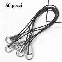 Carica l'immagine nel visualizzatore di Gallery, 50 Pezzi Cordino Portachiavi e per Cellulare - Cinghie per Polso, Laccetti, Cavi USB e Pendenti - Accessori Versatili pe