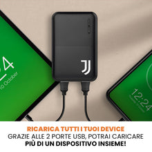 Carica l'immagine nel visualizzatore di Gallery, Juventus Power Bank 5000mAh, Sottile &amp; Compatto Caricabatterie Portatile Carica Rapida Batteria Esterna Powerbank per iP