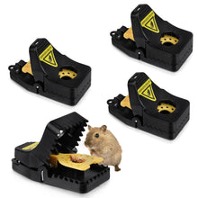 Carica l'immagine nel visualizzatore di Gallery, Flintronic Trappola per Topi, 4 Pezzi Trappola Ratti Riutilizzabile, Trappola per Topi per Interni ed Esterni, Trappola 