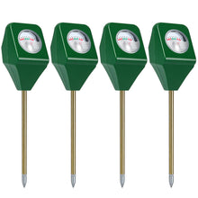 Carica l'immagine nel visualizzatore di Gallery, GAOUTO Set di 4 umidificatori per piante, igrometro 3 in 1, per piante con PH/temperatura/luce, adatto per giardinaggio,