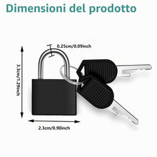 Carica l'immagine nel visualizzatore di Gallery, Lucchetto per Valigia,Lucchetti per Valigie con Chiavi,4Pezzi Mini Lucchetto a Chiave,Lucchetti Armadietto,Lucchetti Val