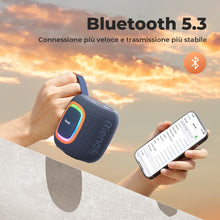 Carica l'immagine nel visualizzatore di Gallery, RIENOK Cassa Bluetooth Potente Portatile Impermeabile, Blu Navy