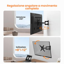 Carica l'immagine nel visualizzatore di Gallery, GRIFEMA GB1008-2 Supporto TV Parete 13-43", Staffa TV Muro Girevole