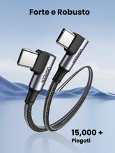 Carica l'immagine nel visualizzatore di Gallery, UGREEN Cavo USB C 90 Gradi 100W 20V/5A PD Ricarica Rapida (0,5M)