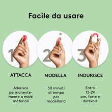 Carica l'immagine nel visualizzatore di Gallery, tesa Colla Modellabile Multiuso Sugru - Nera, Bianca e Grigia - 3 x 3,5 g