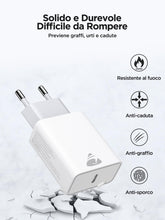 Carica l'immagine nel visualizzatore di Gallery, Caricatore USB C, Presa USB C 20W Ricarica Rapido, Spina Tipo C Alimentatore PD Adattatore da Muro Caricabatterie Veloce