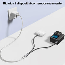 Carica l'immagine nel visualizzatore di Gallery, KiwiBird sdoppiatore USB C 1 a 2, sdoppiatore cavo usbc 1 femmina 2 maschio