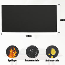 Carica l'immagine nel visualizzatore di Gallery, Tappeto barbecue da esterno, Adatto a piccoli barbecue da esterno, tappeto ignifugo protegge il tavolo della griglia e i