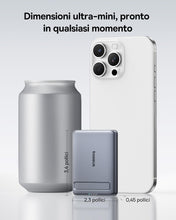 Carica l'immagine nel visualizzatore di Gallery, Baseus Mini Magsafe Powebank 5000mAh 20W con Supporto Pieghevole, Qi2-Certificato Magnetico Power Bank Magnetic Ricarica