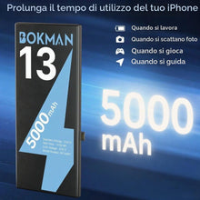 Carica l'immagine nel visualizzatore di Gallery, bokman Batteria per iPhone 13, 5000mAh Alta Capacità, Kit di Riparazione