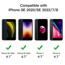 Carica l'immagine nel visualizzatore di Gallery, JETech Cover Opaca per iPhone SE 3/2, iPhone 8/7, Nero