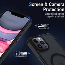 Carica l'immagine nel visualizzatore di Gallery, XTCASE Cover Magnetica per iPhone 11 Pro Traslucida Opaca, Nero