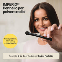 Carica l'immagine nel visualizzatore di Gallery, IMPERIO 2in1 pennello per polvere capelli per applicazione precisa e sfumatura di polvere per radici e per ricreare cioc