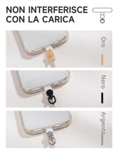 Carica l'immagine nel visualizzatore di Gallery, Toppa per Cordino Cellulare 2,Pad per Telefono,Trasparenti Pad,Toppa Universale per Cordino per Cellulare Senza Adesivo,