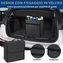 Carica l'immagine nel visualizzatore di Gallery, Organizer per Bagagliaio Auto in Feltro, 30*16*30cm Organizer Auto