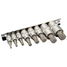 Carica l'immagine nel visualizzatore di Gallery, XZN Set di di prese multiple Chiavi a Bussola Scanalate Punta XZN Set di 8 Chiavi a Bussola M4 M5 M6 M8 M10 M12 M14 M16 