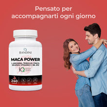 Carica l'immagine nel visualizzatore di Gallery, Bandini® MACA POWER 240 Capsule, Maca Peruviana, Complesso ad Alto Dosaggio