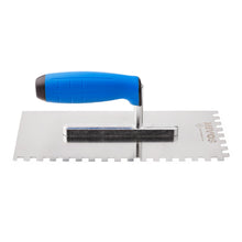 Carica l'immagine nel visualizzatore di Gallery, Mivos Cazzuola dentata 8 x 8, in acciaio inox, dentata, 270 x 130, con impugnatura morbida, spatola per capelli antirugg