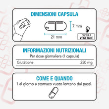 Carica l'immagine nel visualizzatore di Gallery, Glutatione Liposomiale 250 mg PiùLife, 60 Capsule Vegetali