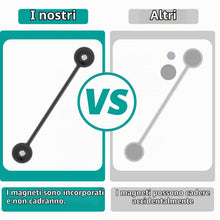 Carica l'immagine nel visualizzatore di Gallery, Lusofie 10 Pezzi Fascette Cavi Magnetiche Clip per Cavi in Silicone Portacavi Organizer Fascette Riutilizzabili Gestore 