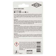 Carica l'immagine nel visualizzatore di Gallery, Bostik Ripara Legno, stucco bicomponente per il restauro di materiali in legno blister 56gr