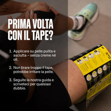 Carica l'immagine nel visualizzatore di Gallery, 3 Rotoli - SPORTTAPE Nastro Kinesiologico - 5 cm x 5 m - Nero