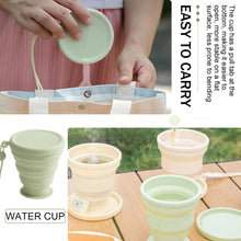 Carica l'immagine nel visualizzatore di Gallery, Bicchiere pieghevole, set di 2 tazze in silicone pieghevoli, Bicchiere Pieghevole in Silicone Alimentare Riutilizzabile,