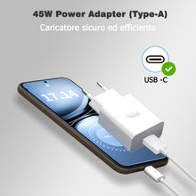 Carica l'immagine nel visualizzatore di Gallery, ‌Vumerzy Caricatore Rapido 45W con Cavo USB C 6A Compatibile con OPPO Reno 13FS / 13 F / 12F/ 11F 5G / 10 5G / A18 / A38