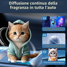 Carica l'immagine nel visualizzatore di Gallery, 3 Deodoranti per auto a forma di gatto, clip per bocchetta di ventilazione, diffusore per auto, diffusore per aromaterap
