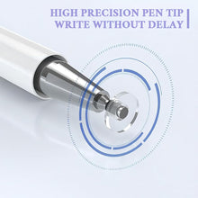 Carica l'immagine nel visualizzatore di Gallery, JEYORZY 6pz Pennini stilo 2 in 1 per touch screen, con disco trasparente e punta in silicone ad alta sensibilità, pennin