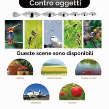 Carica l'immagine nel visualizzatore di Gallery, 12 Pezzi Repellente per Uccelli Riflettente 30cm Spirale Dispositivo Deterrente Spirale del Vento Riflettente Argento pe