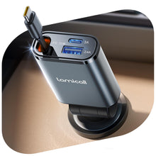 Carica l'immagine nel visualizzatore di Gallery, Lamicall 3-IN-1 Caricatore Auto USB C - [Super Compatto] 50W Carica Rapida