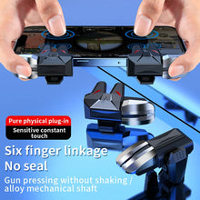 Carica l'immagine nel visualizzatore di Gallery, Triggers 6 Dita Joystick Controller per PUBG COD Compatibile con Telefono Smartphone Android e iPhone