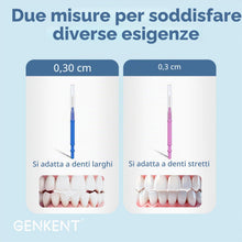 Carica l'immagine nel visualizzatore di Gallery, GENKENT Spazzole interdentali per bretelle, 64 pezzi, spazzole interdentali tra i denti per parentesi graffe filo interd
