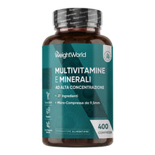 Carica l'immagine nel visualizzatore di Gallery, Multivitaminico Completo in 400 Micro Compresse Vegane (per +1 Anno)