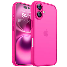 Carica l'immagine nel visualizzatore di Gallery, CANSHN Cover Opaca per iPhone 16 (6,1 Pollici), [Protezione Completa Della Fotocamera] Custodia Traslucida Opaca Protett