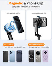 Carica l'immagine nel visualizzatore di Gallery, Victiv Magnetico Treppiede Smartphone, 178cm Bastone Selfie Cavalletto per Smartphone, Portatile Treppiedi per Mag-safe 