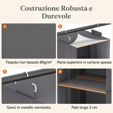 Carica l'immagine nel visualizzatore di Gallery, Lifewit Organizer Armadio Appendere con 5 Ripiani, 102 cm, Grigio, Set di 2